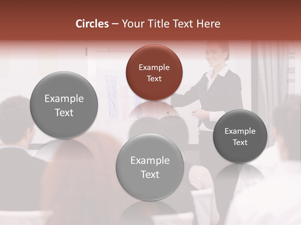 Audience Looking White PowerPoint Template