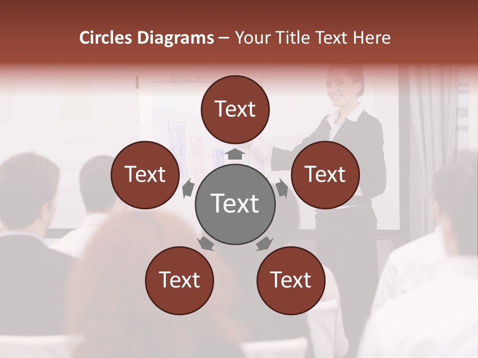 Audience Looking White PowerPoint Template