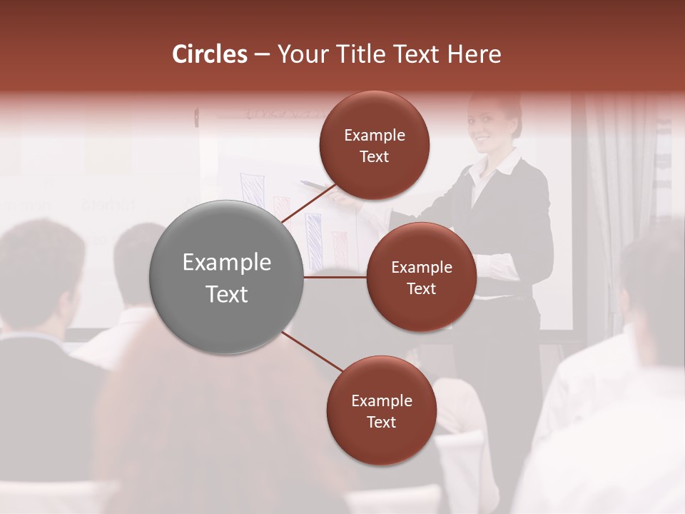 Audience Looking White PowerPoint Template