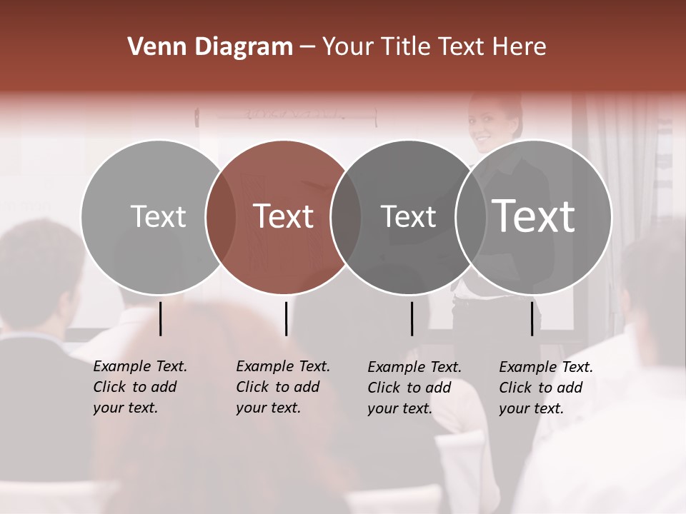 Audience Looking White PowerPoint Template