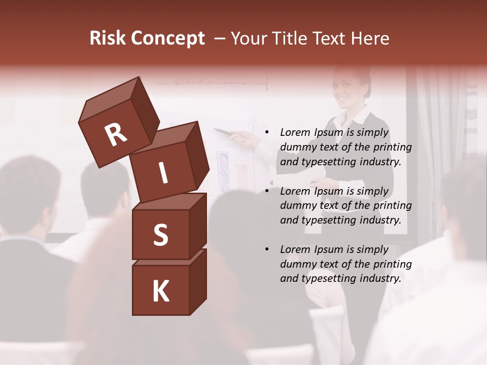 Audience Looking White PowerPoint Template