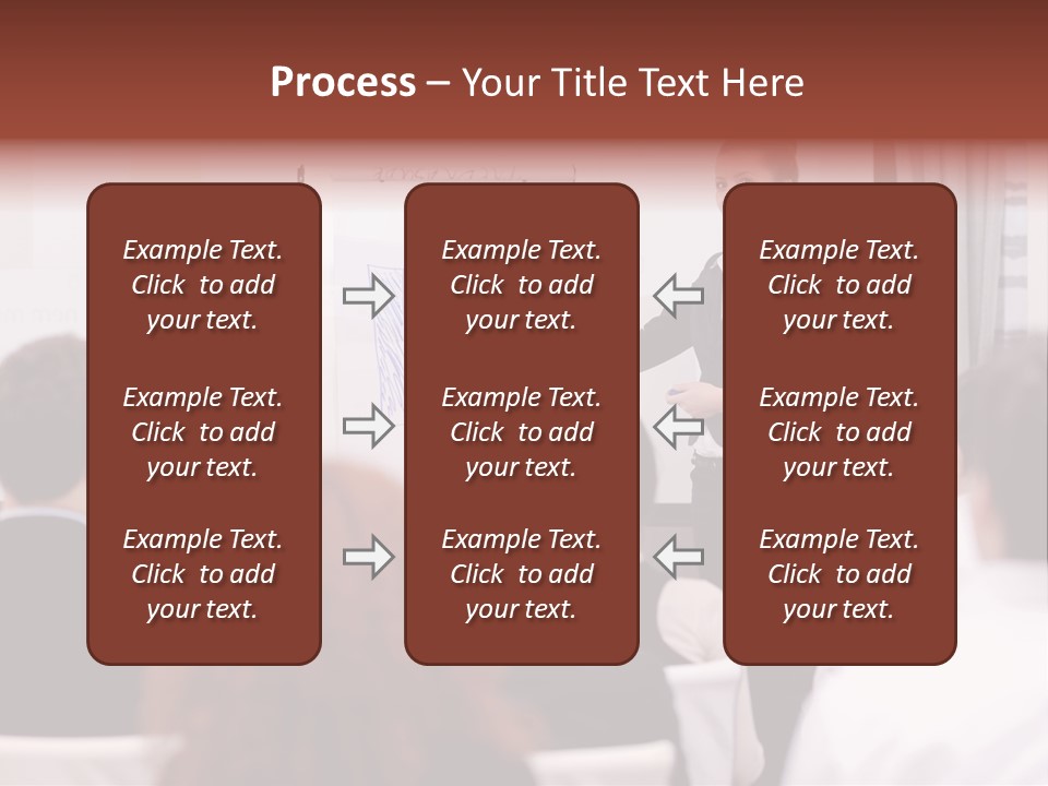 Audience Looking White PowerPoint Template