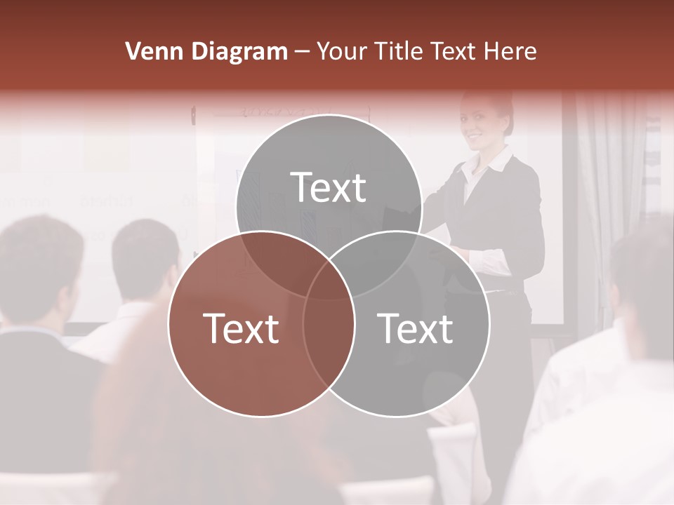 Audience Looking White PowerPoint Template