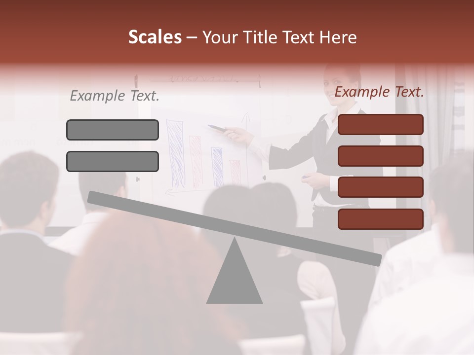 Audience Looking White PowerPoint Template