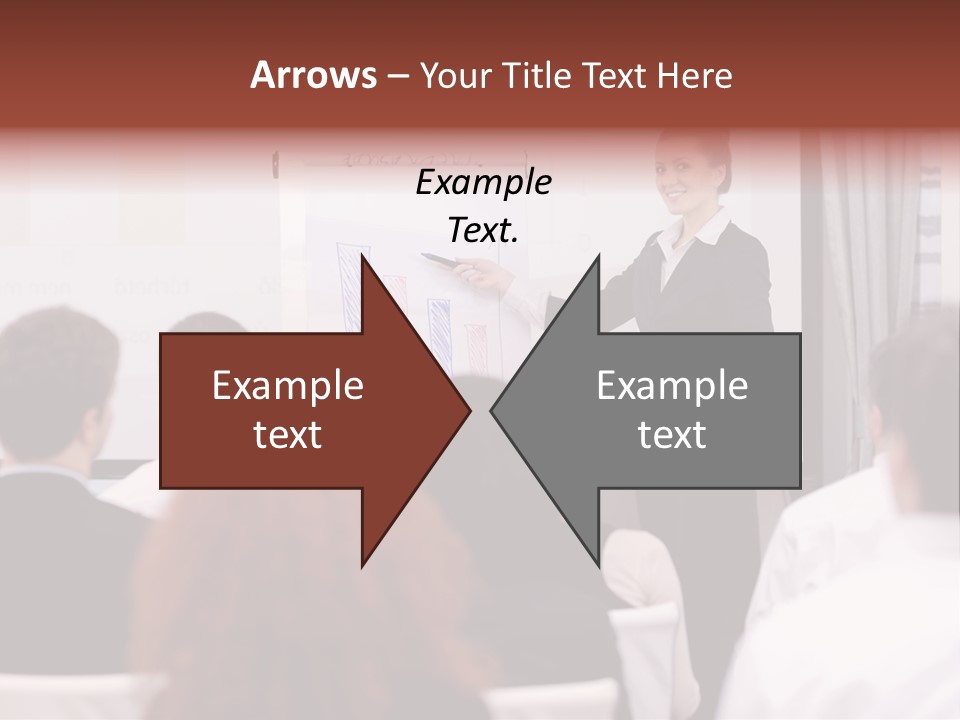 Audience Looking White PowerPoint Template