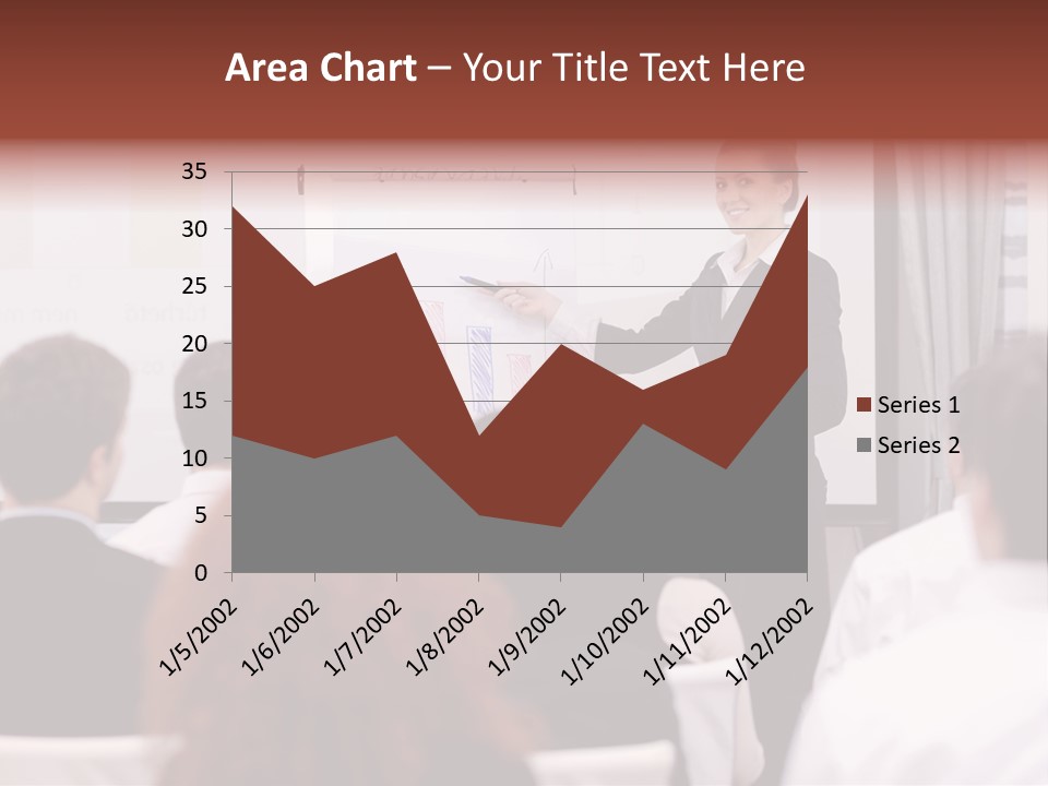 Audience Looking White PowerPoint Template
