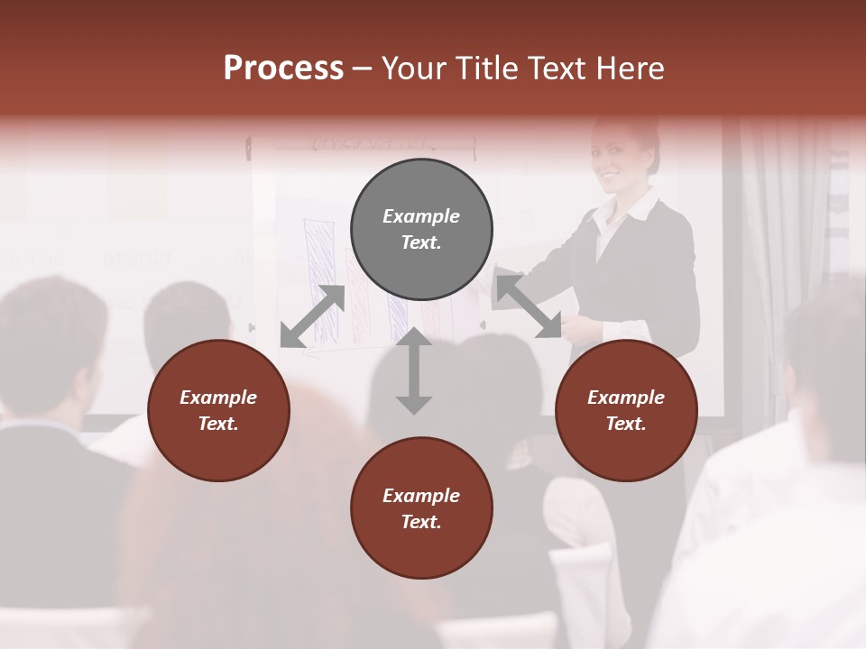 Audience Looking White PowerPoint Template