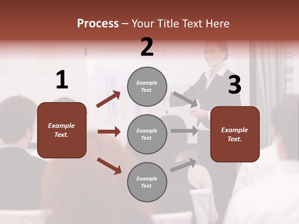Audience Looking White PowerPoint Template