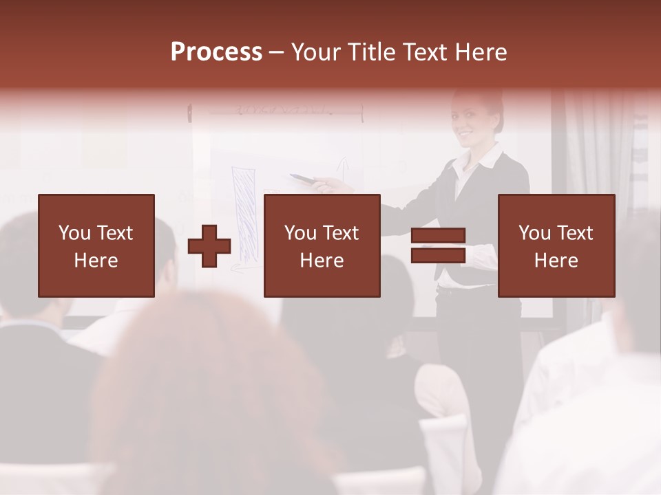 Audience Looking White PowerPoint Template