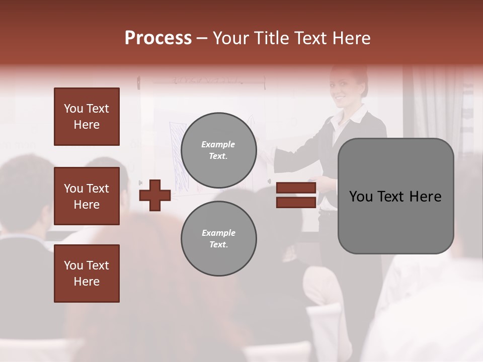 Audience Looking White PowerPoint Template