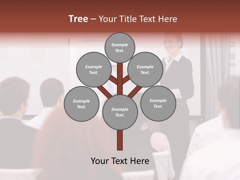 Audience Looking White PowerPoint Template