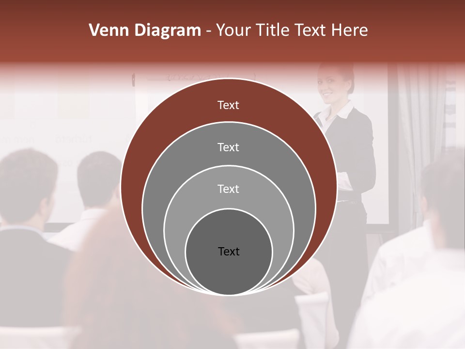 Audience Looking White PowerPoint Template