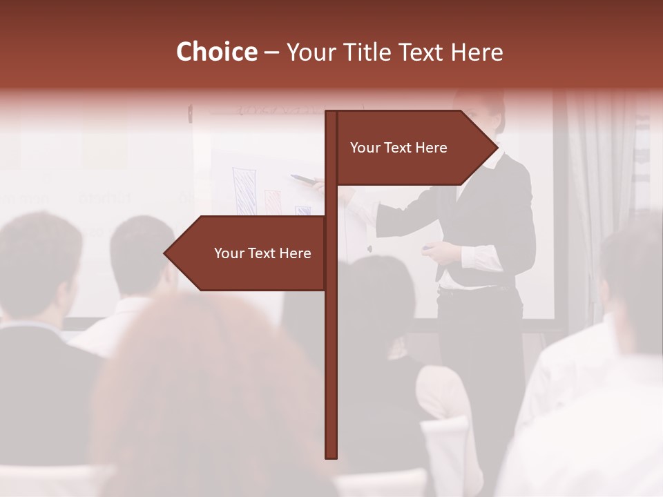 Audience Looking White PowerPoint Template