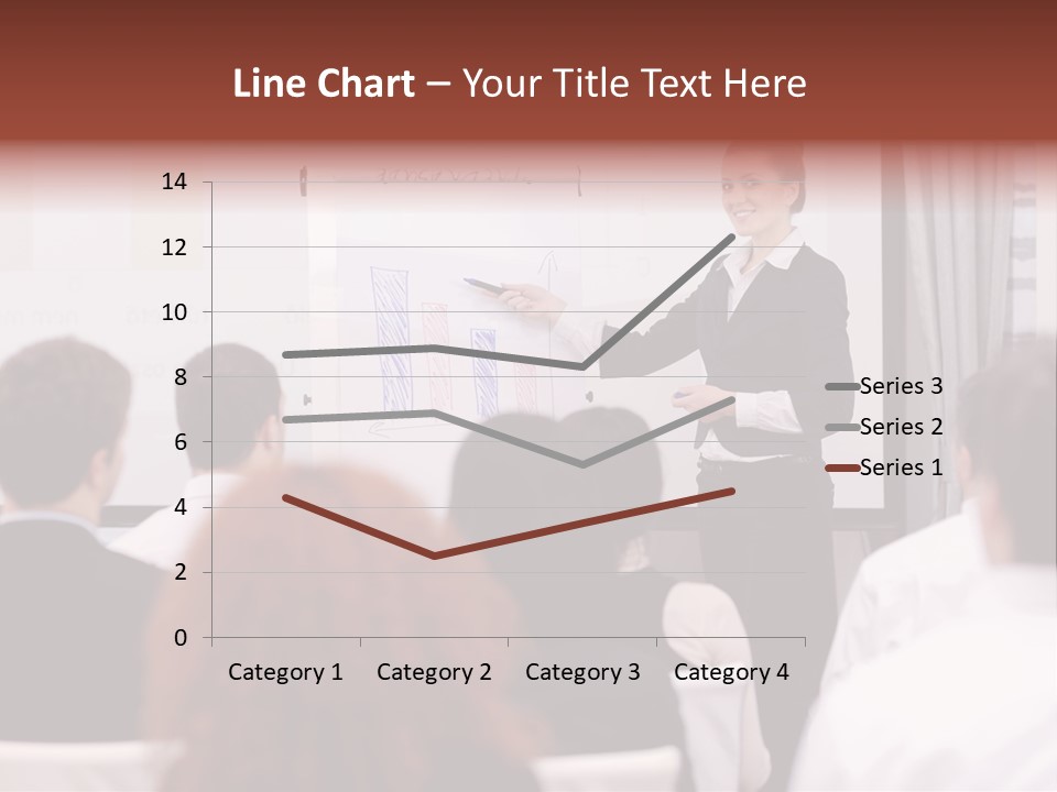 Audience Looking White PowerPoint Template