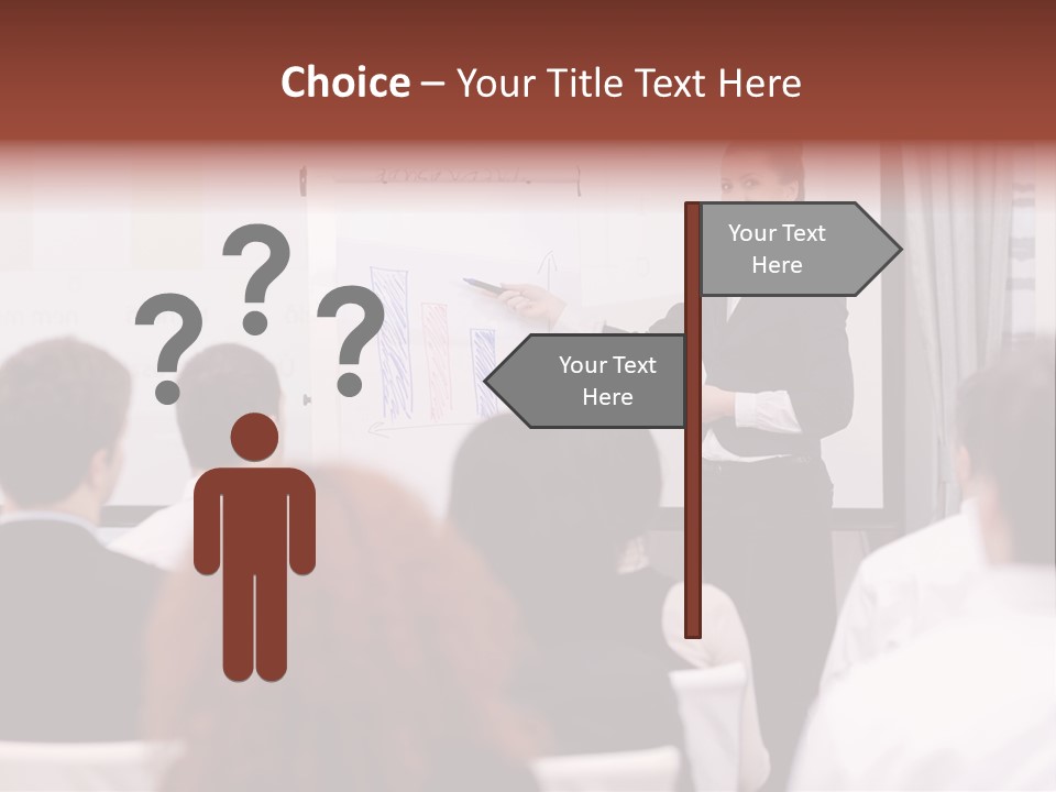 Audience Looking White PowerPoint Template