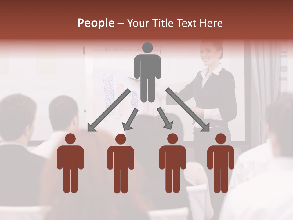 Audience Looking White PowerPoint Template