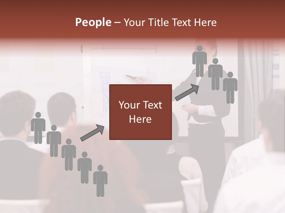 Audience Looking White PowerPoint Template