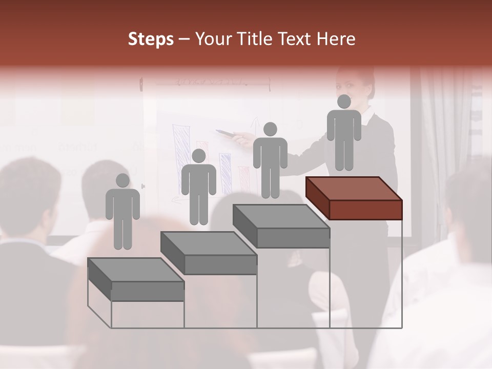 Audience Looking White PowerPoint Template