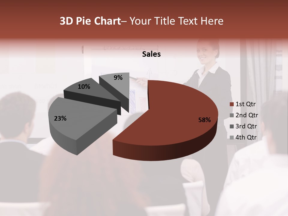 Audience Looking White PowerPoint Template
