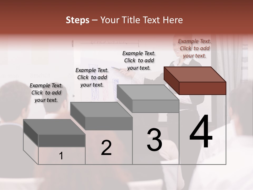Audience Looking White PowerPoint Template