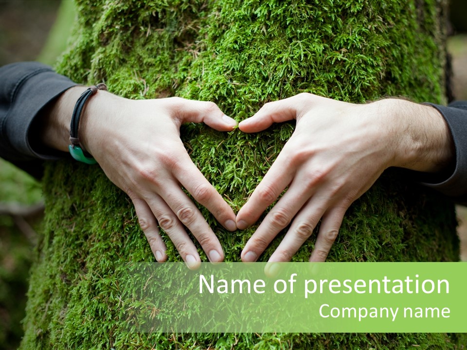 Forest Person Shape PowerPoint Template