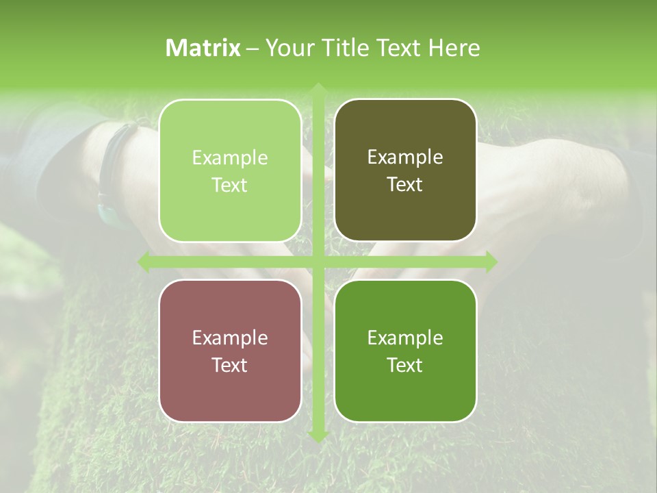 Forest Person Shape PowerPoint Template
