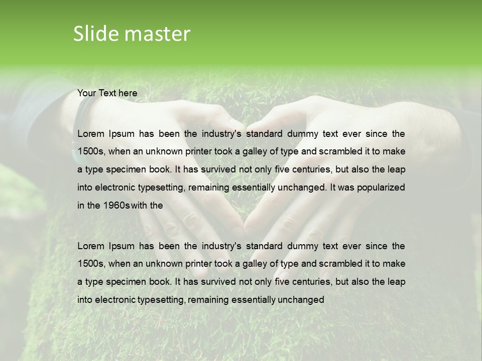 Forest Person Shape PowerPoint Template