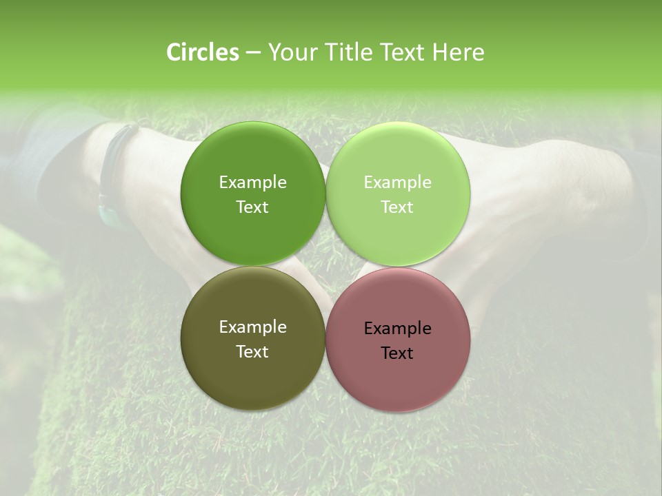 Forest Person Shape PowerPoint Template