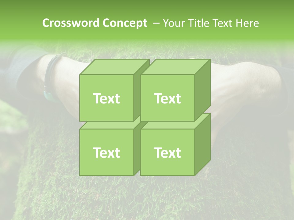 Forest Person Shape PowerPoint Template