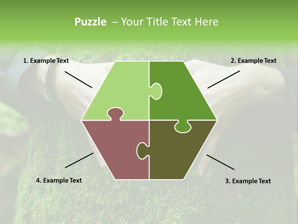 Forest Person Shape PowerPoint Template