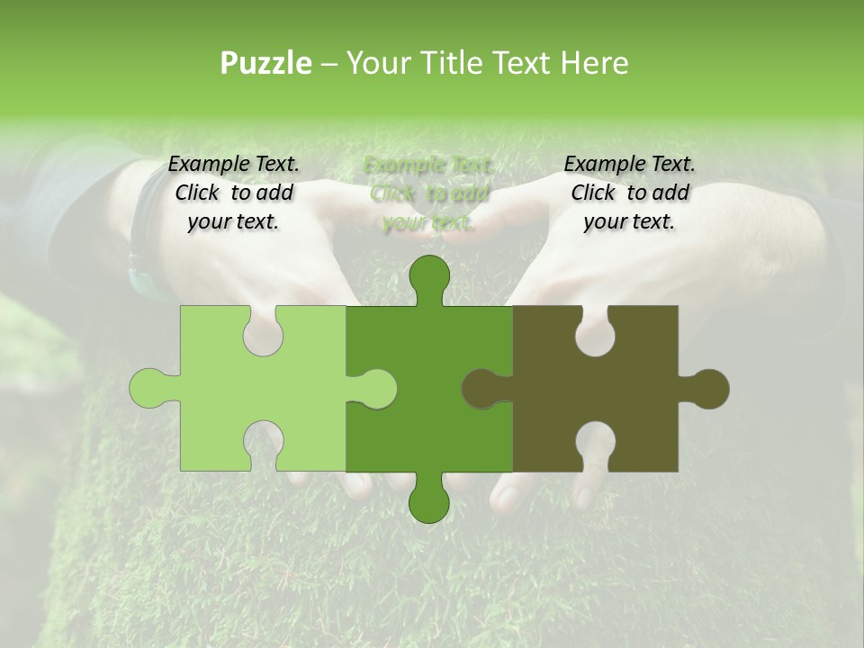 Forest Person Shape PowerPoint Template