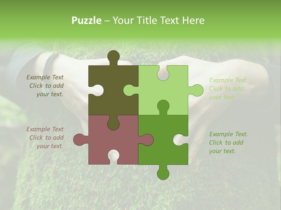 Forest Person Shape PowerPoint Template