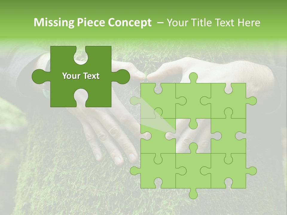 Forest Person Shape PowerPoint Template