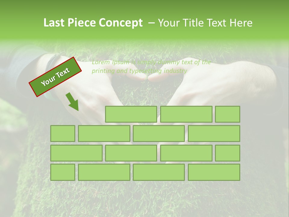 Forest Person Shape PowerPoint Template