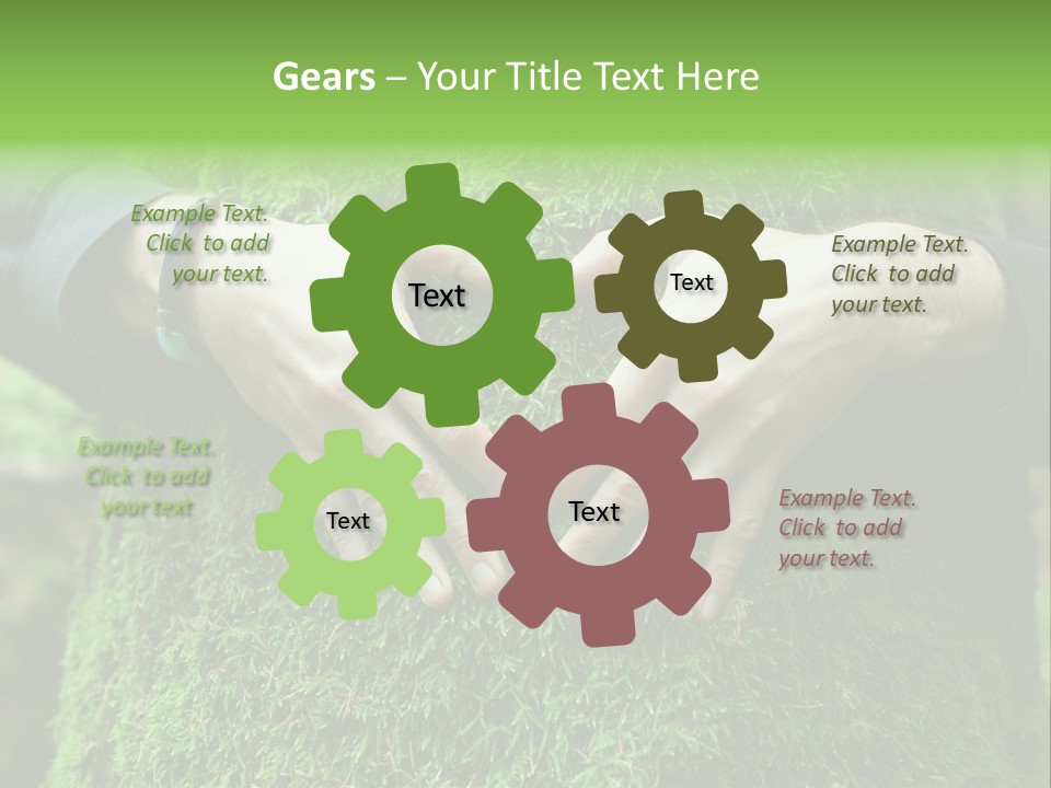 Forest Person Shape PowerPoint Template