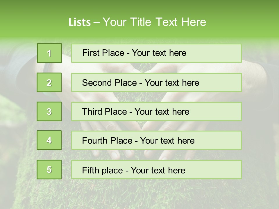 Forest Person Shape PowerPoint Template
