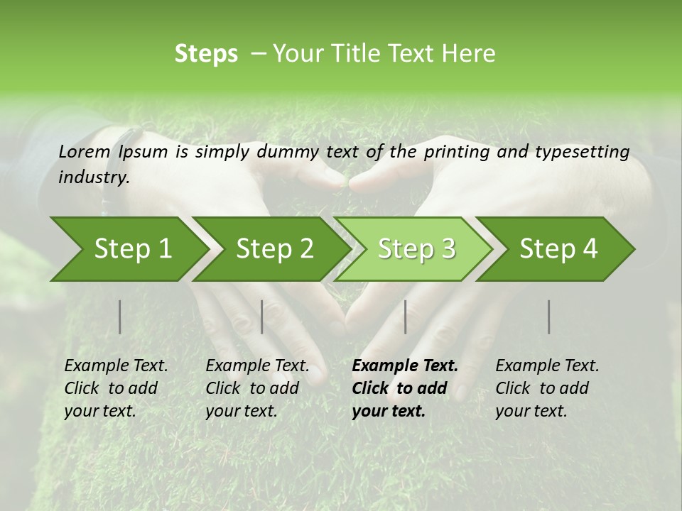 Forest Person Shape PowerPoint Template
