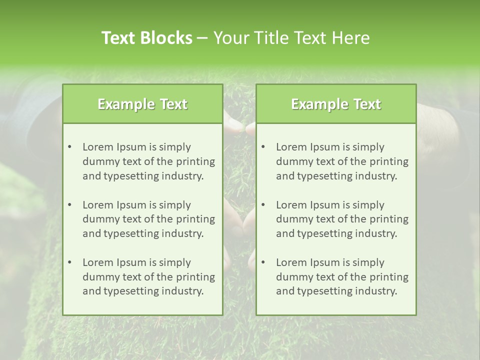 Forest Person Shape PowerPoint Template
