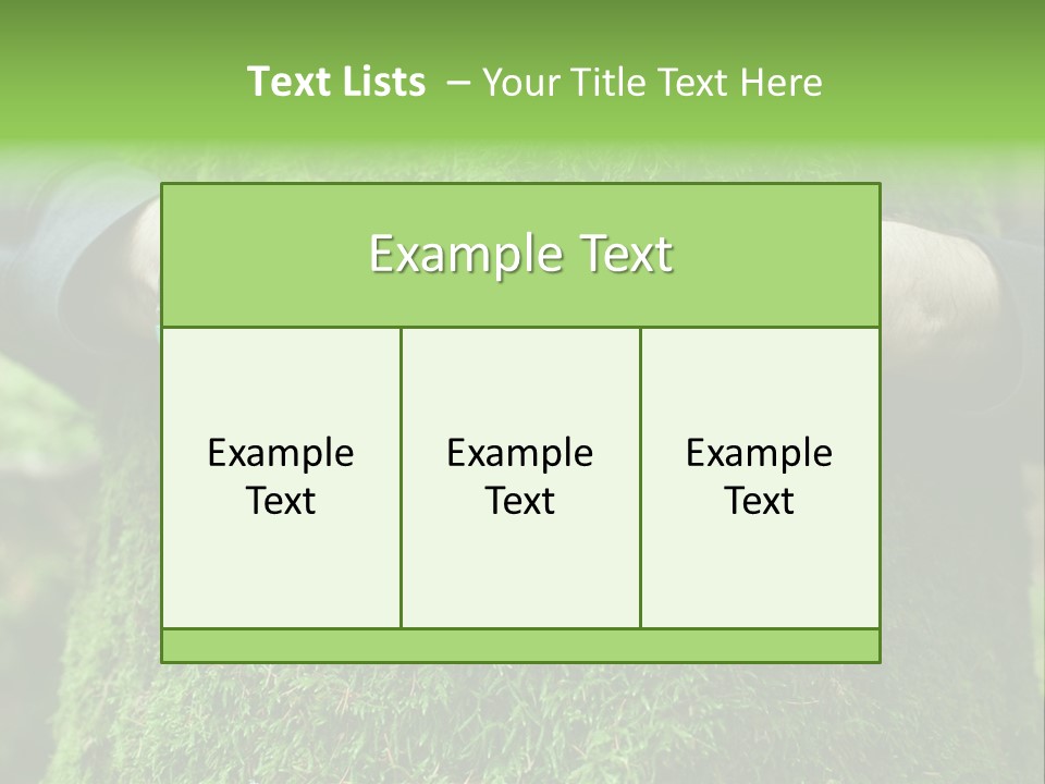Forest Person Shape PowerPoint Template
