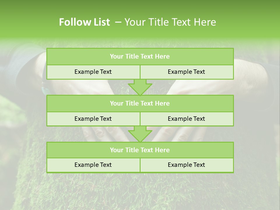 Forest Person Shape PowerPoint Template