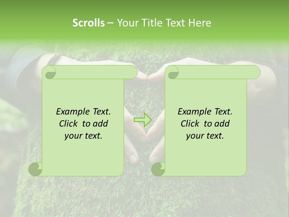 Forest Person Shape PowerPoint Template