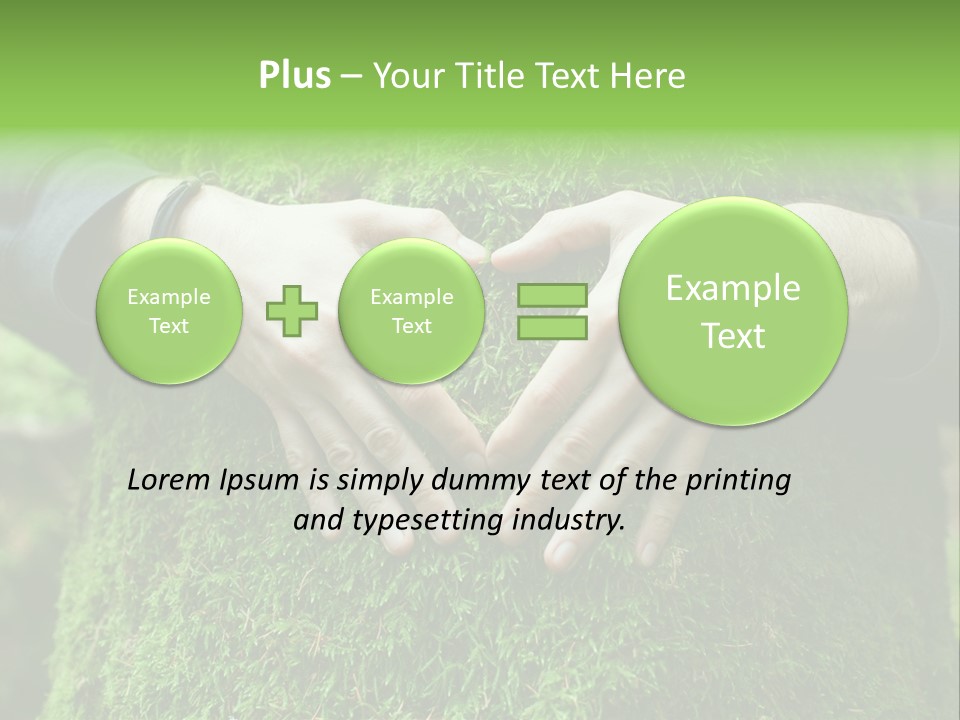 Forest Person Shape PowerPoint Template