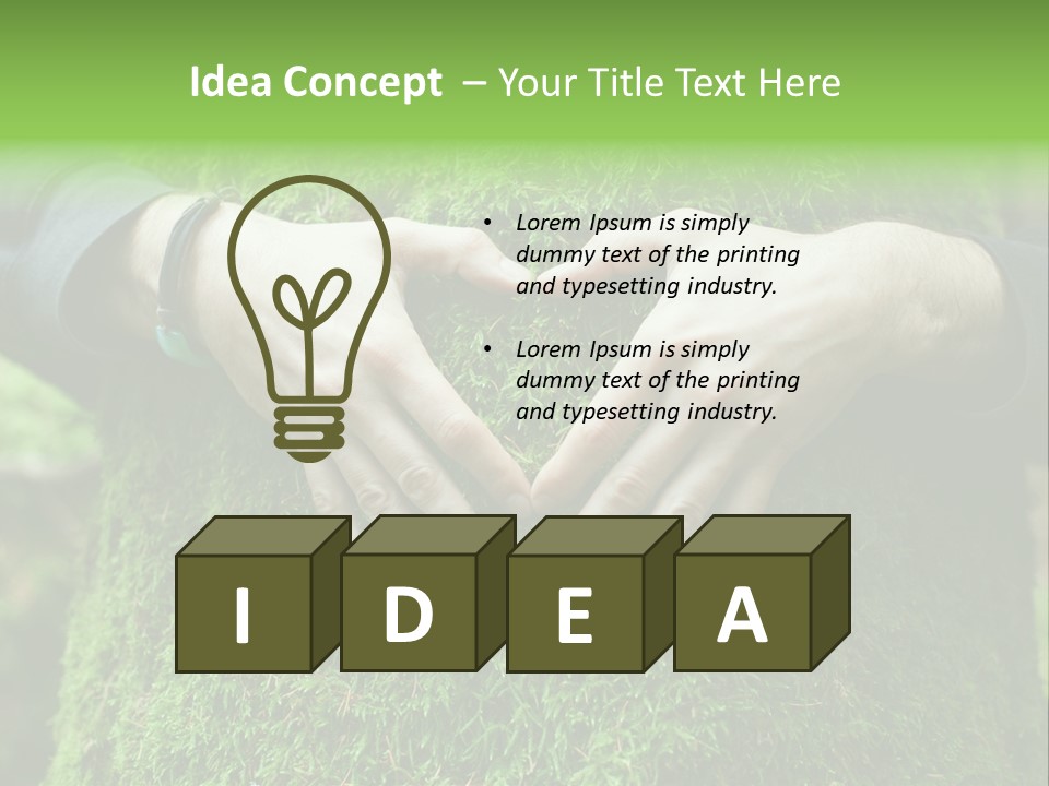 Forest Person Shape PowerPoint Template