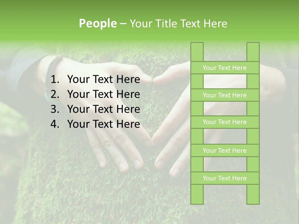 Forest Person Shape PowerPoint Template