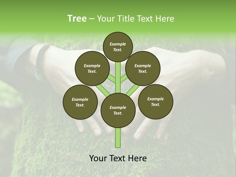 Forest Person Shape PowerPoint Template
