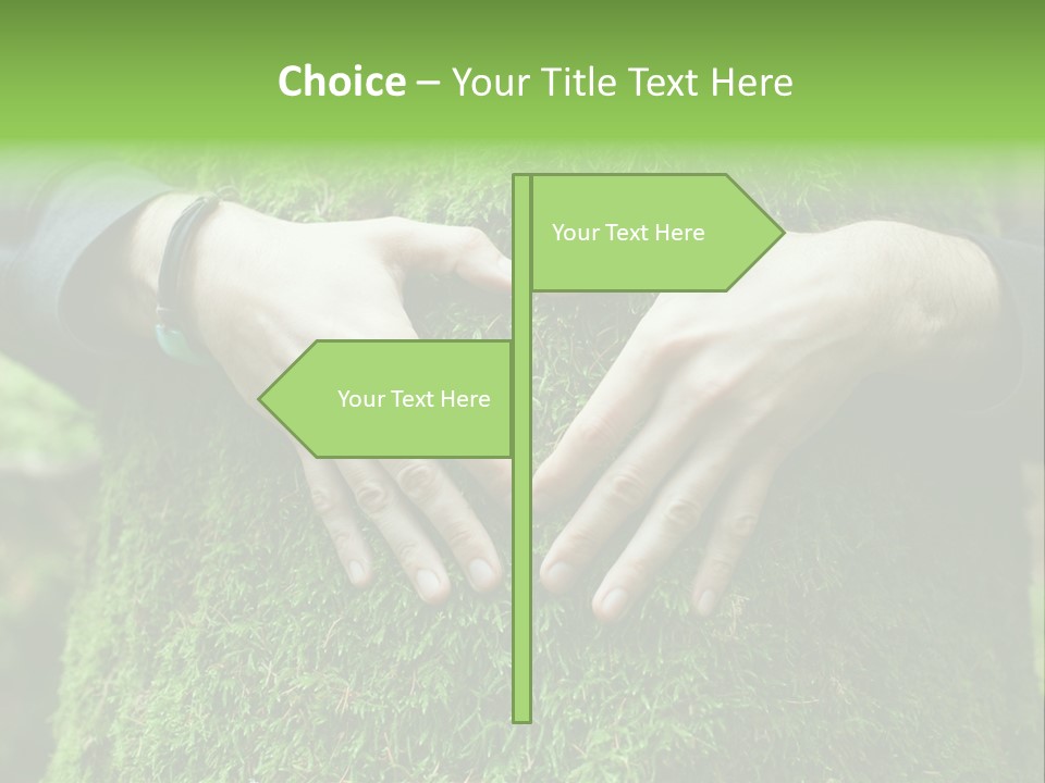 Forest Person Shape PowerPoint Template
