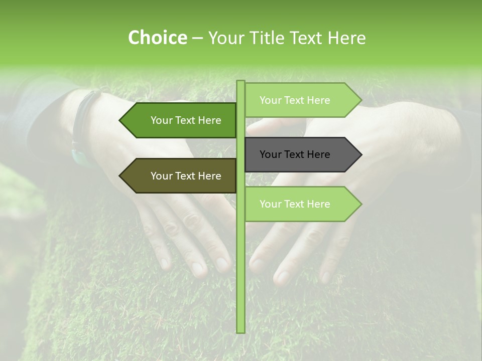 Forest Person Shape PowerPoint Template
