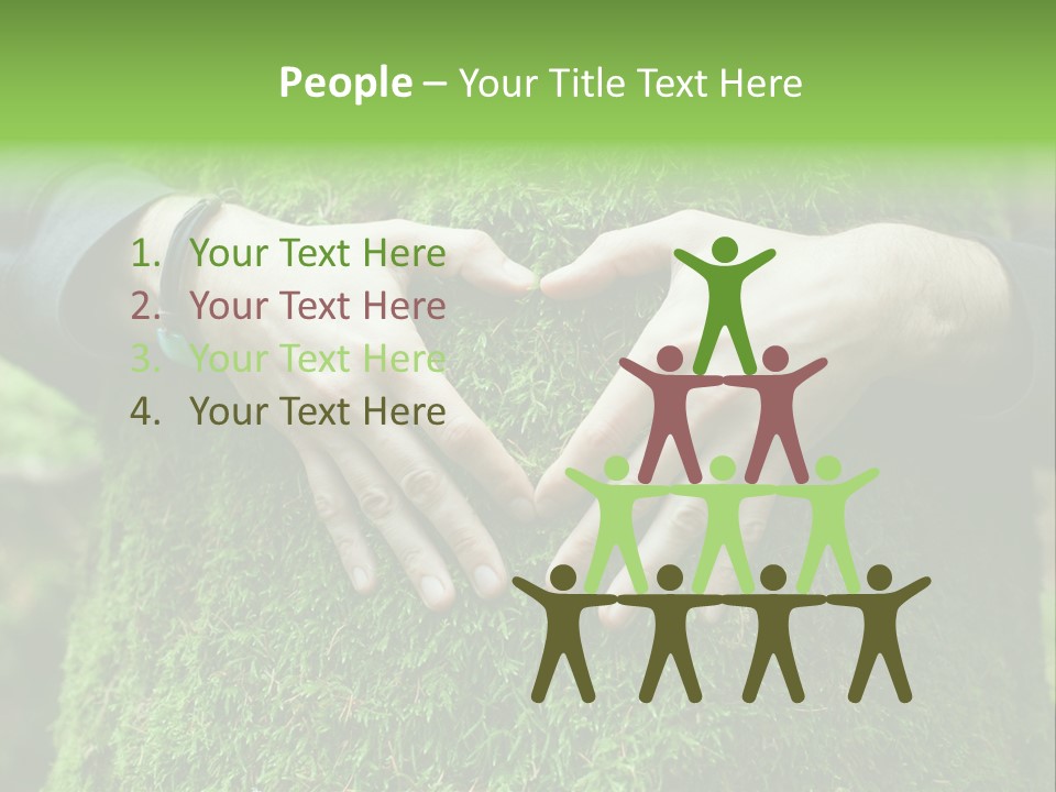 Forest Person Shape PowerPoint Template