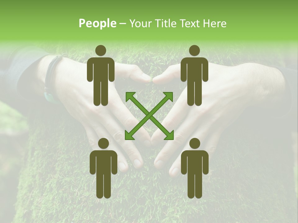 Forest Person Shape PowerPoint Template