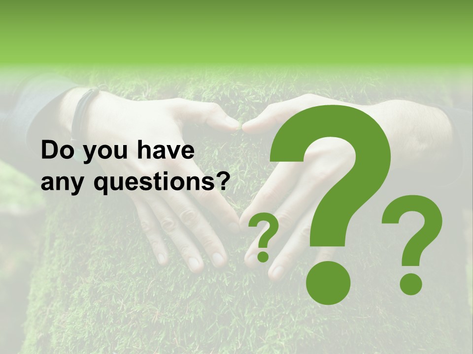 Forest Person Shape PowerPoint Template